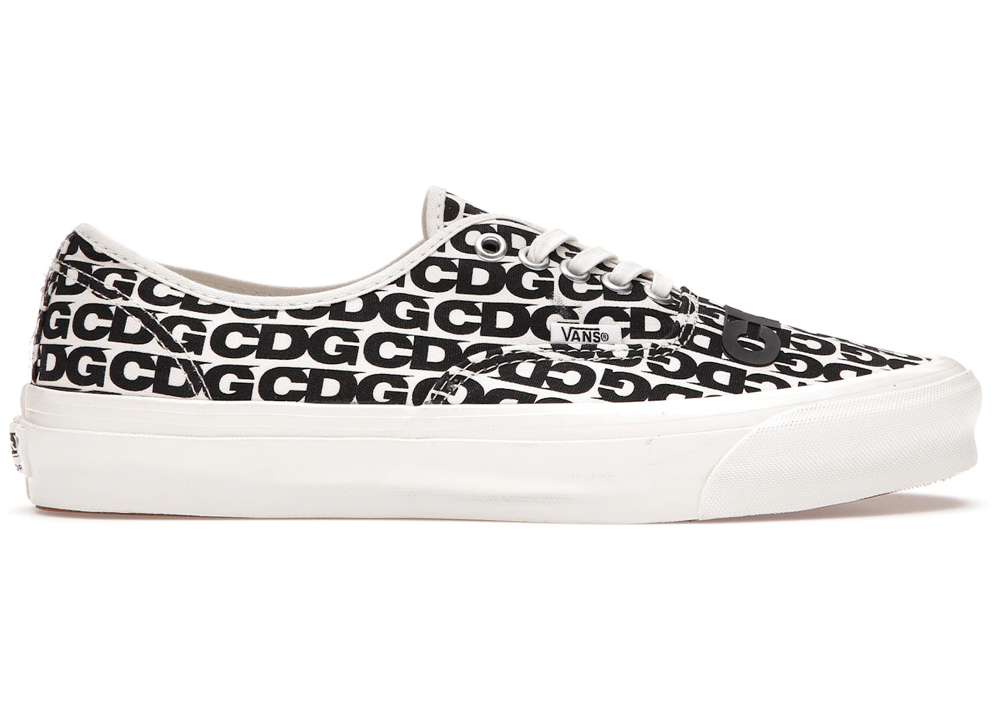 Vans Authentic Comme des Garcons Black Heel Tab (Curved Rubber