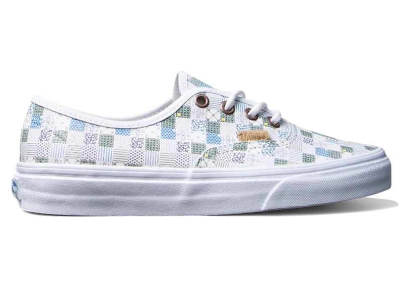 Pre-owned Vans Authentic Dx Tiles Leather (women's) Sneakers In White