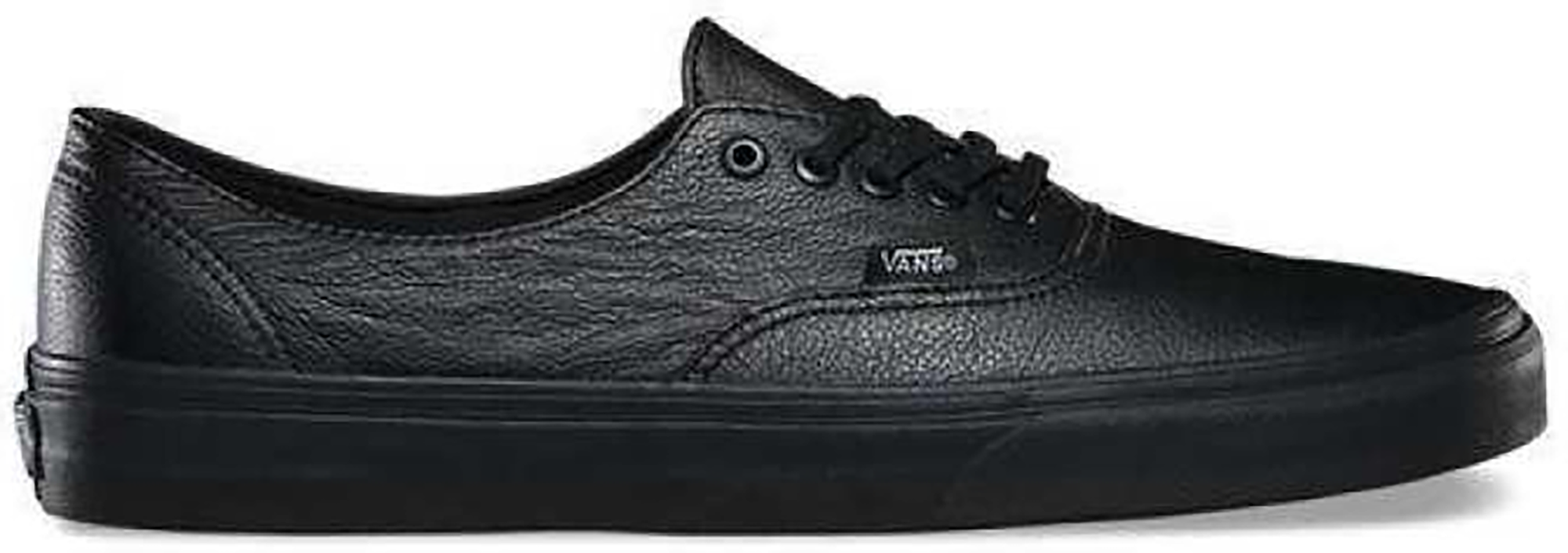 vans leather black and white