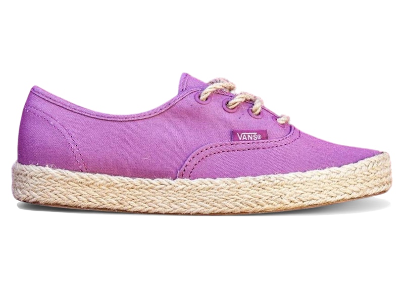 Pre-owned Vans Authentic Espadrille (women's) Sneakers In Purple/grape Nectar
