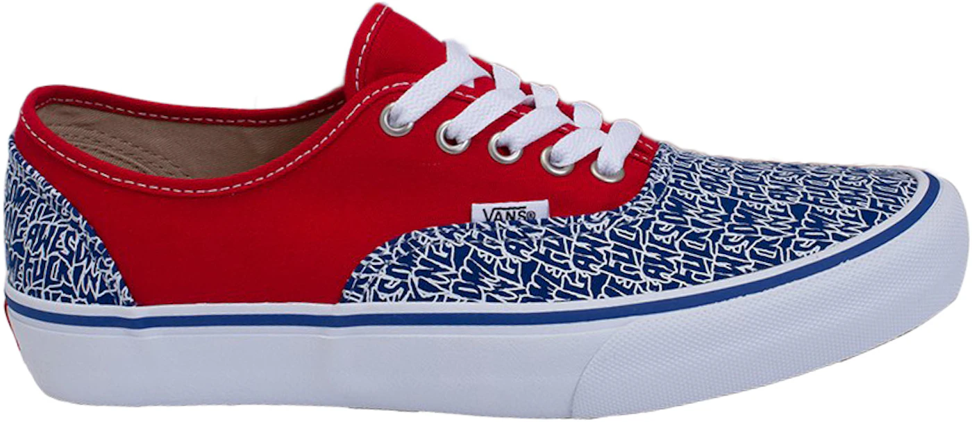 Vans Authentic Fucking Awesome Red Men's - Sneakers - US