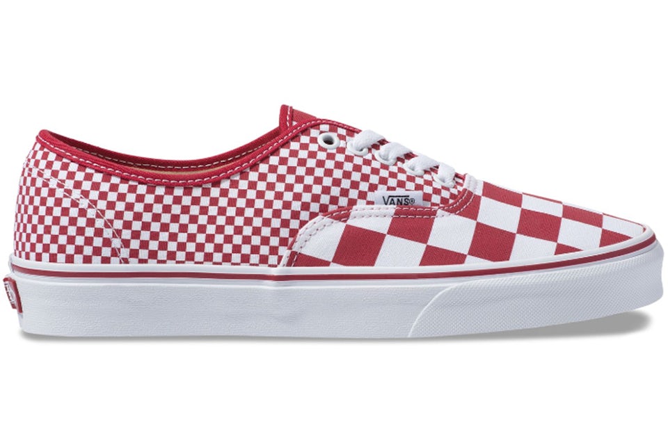 Vans authentic top red checkerboard