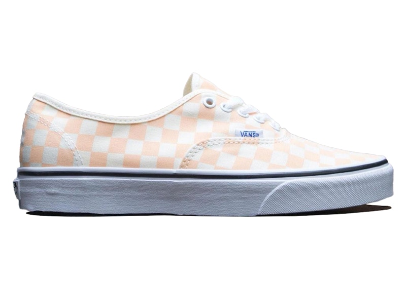 Apricot checkered vans online