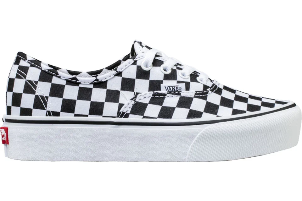 Vans checkerboard authentic platform sales