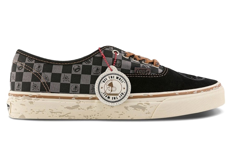 Pre-owned Vans Men's  Authentic Pop Mart Space Molly Brown Sneakers In Black/dachshund Brown