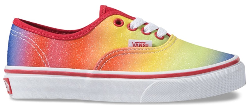 vans rainbow glitter authentic