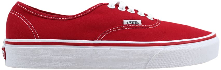 red and white authentic vans