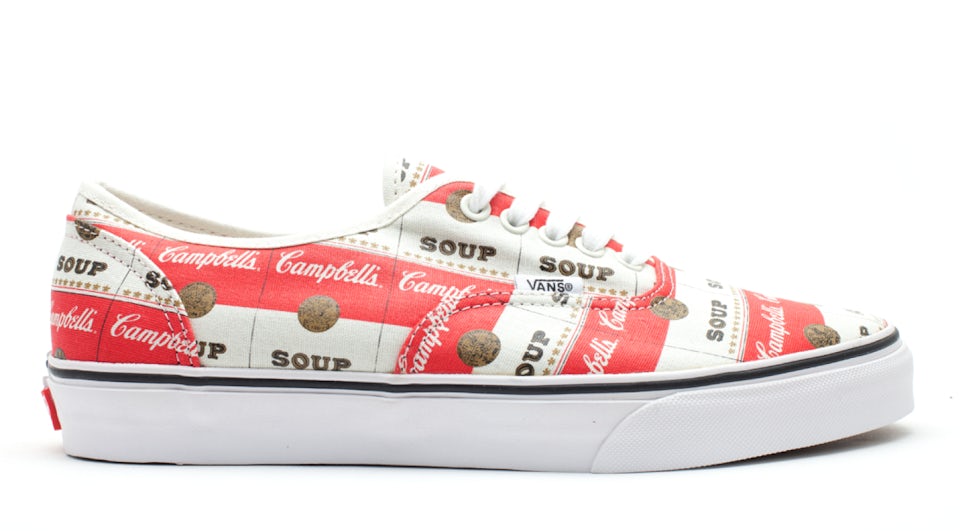 Vans Authentic Supreme Campbells Soup - Red - Low-top Sneakers