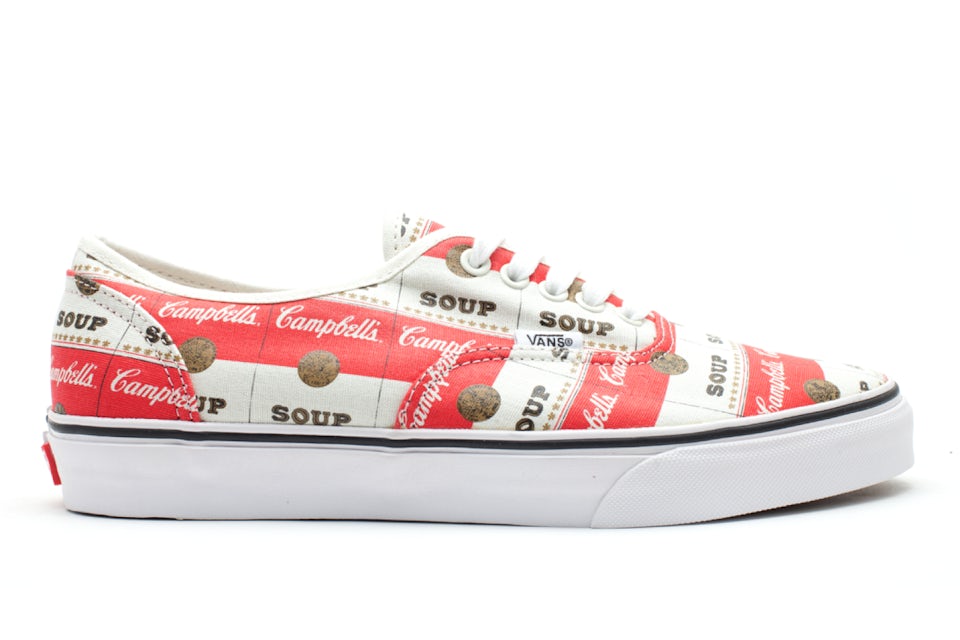 Vans Authentic Supreme Campbells Soup - Red - Low-top Sneakers