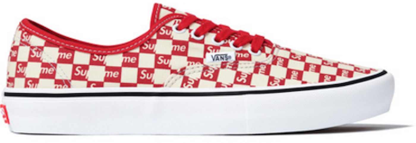 Vans Authentic Supreme Red Checker VN000Q0DJLY