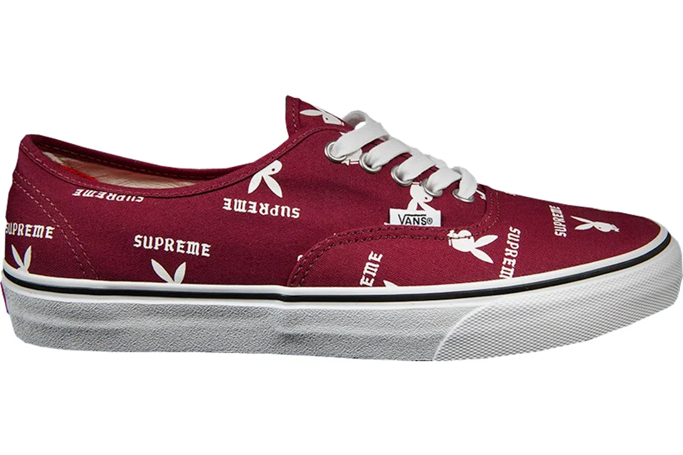 Vans Authentic Supreme x Playboy Burgundy