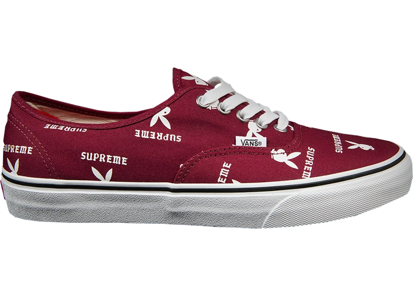 Vans Authentic Supreme x Playboy Burgundy