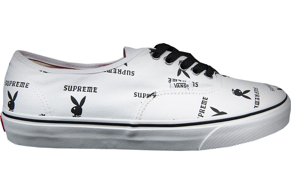 Vans Authentic Supreme x Playboy White Men s VN OQODD70 GB