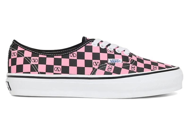 Pre-owned Vans Men's Authentic Valentino Garavani Sneakers In Checkerboard/pink