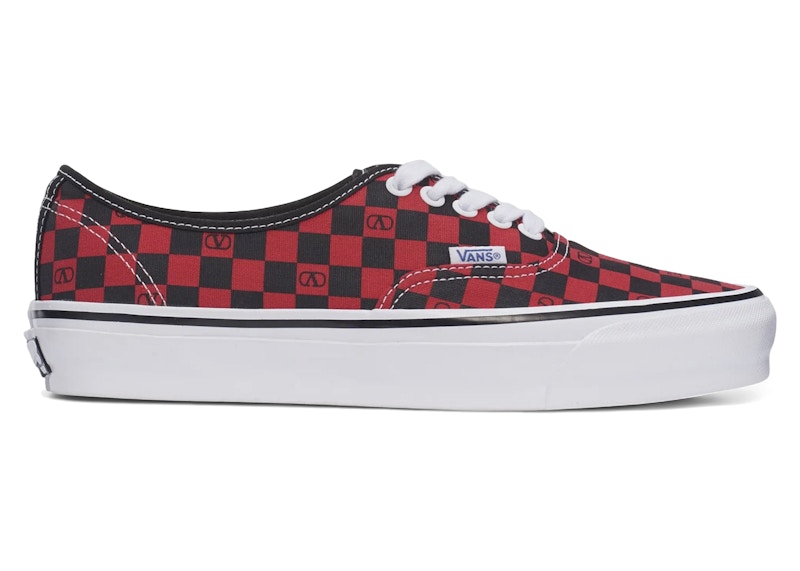 レッドヴァレンティノ Vans Authentic Valentino Garavani Checkerboard Red Men's