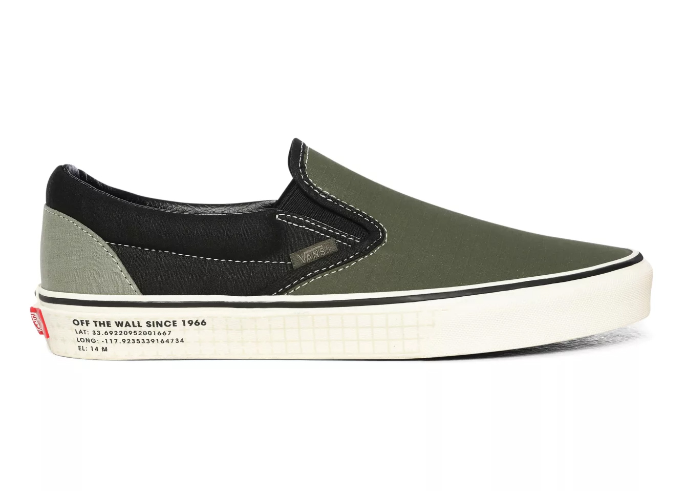 Vans Classic Slip-On 66 Supply Green Black