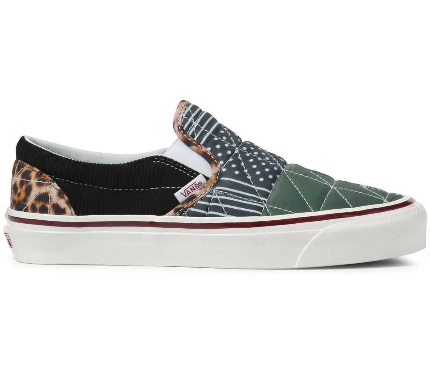 Vans slip shop on quilted