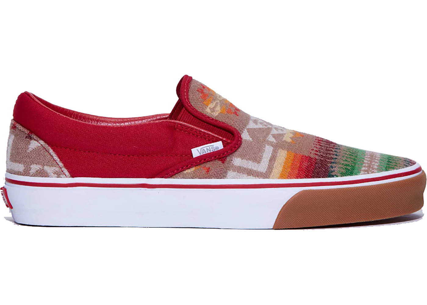 Vans slip 2025 ons burgundy