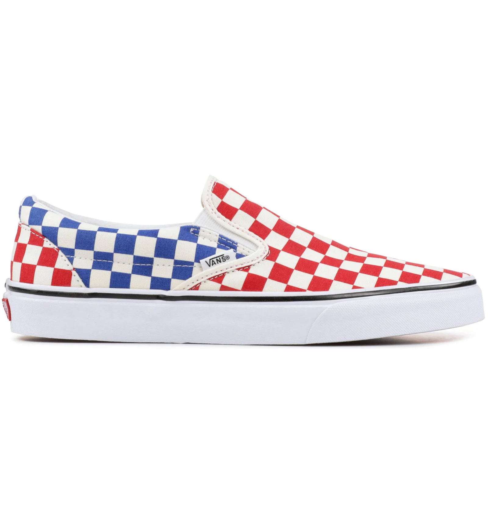 Vans Classic Slip On Checkerboard Red Blue