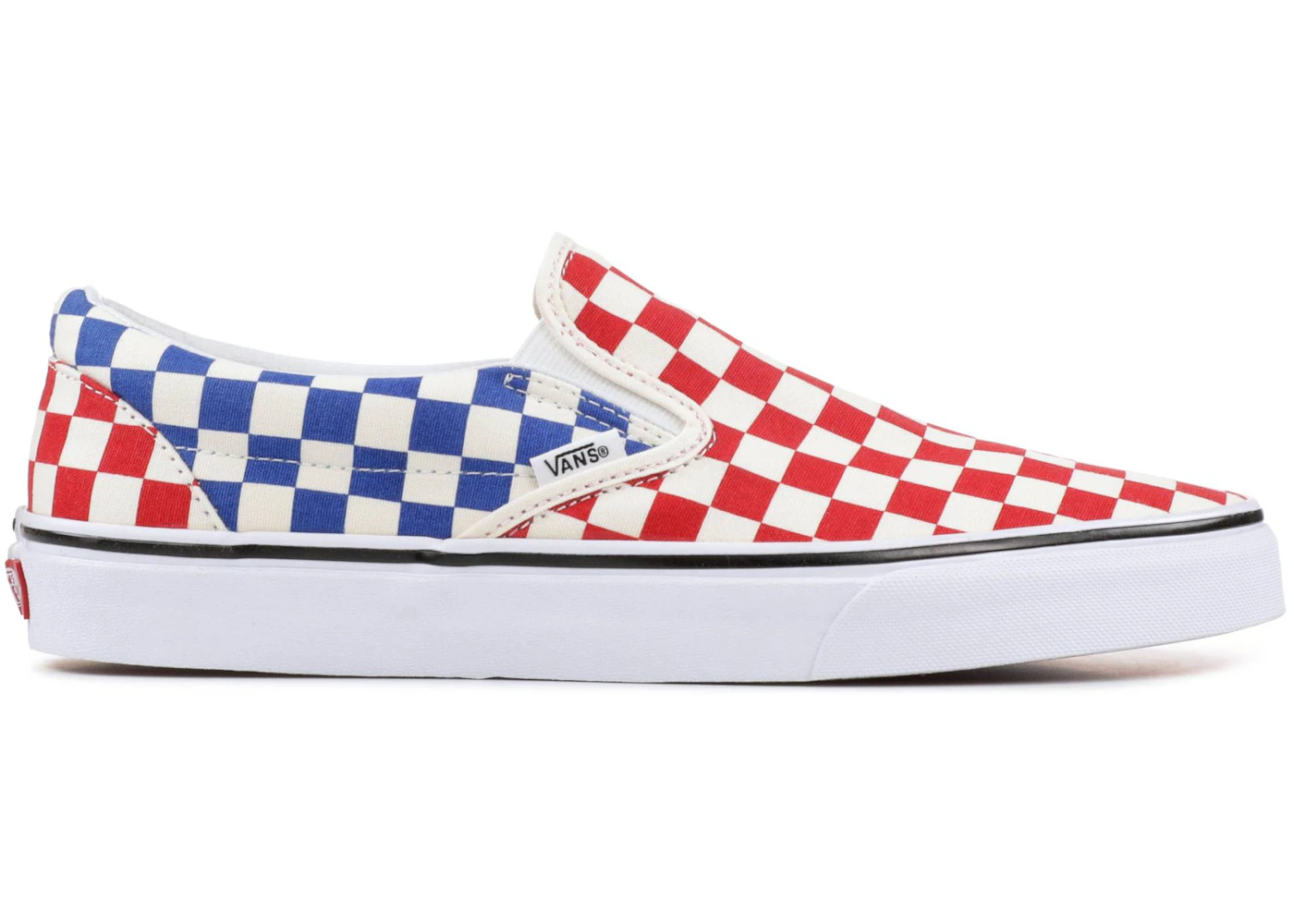 Vans red 2025 blue white