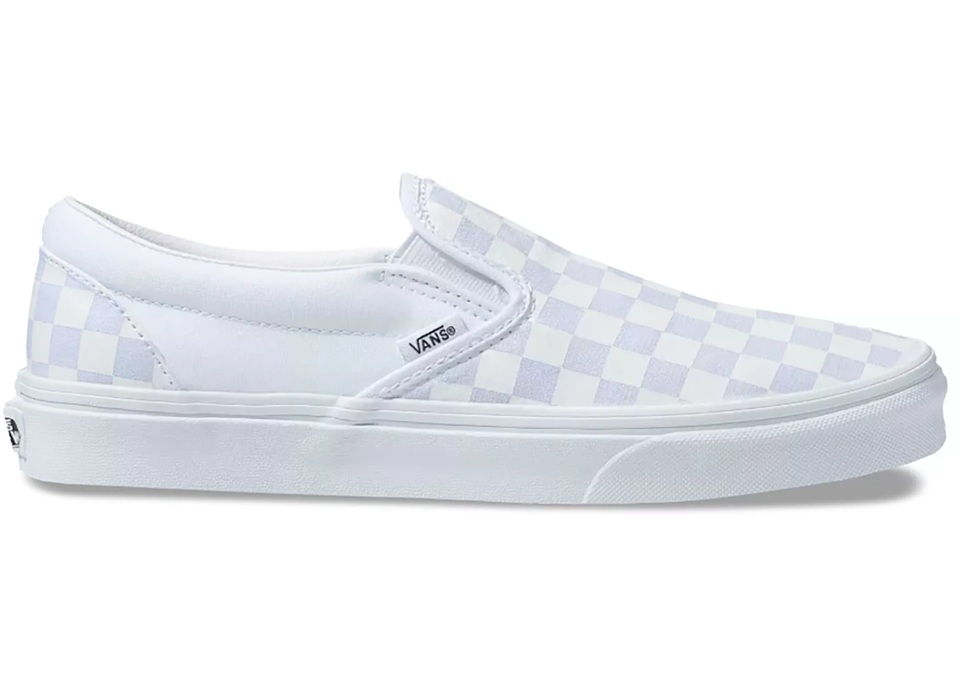 Vans white best sale checkers