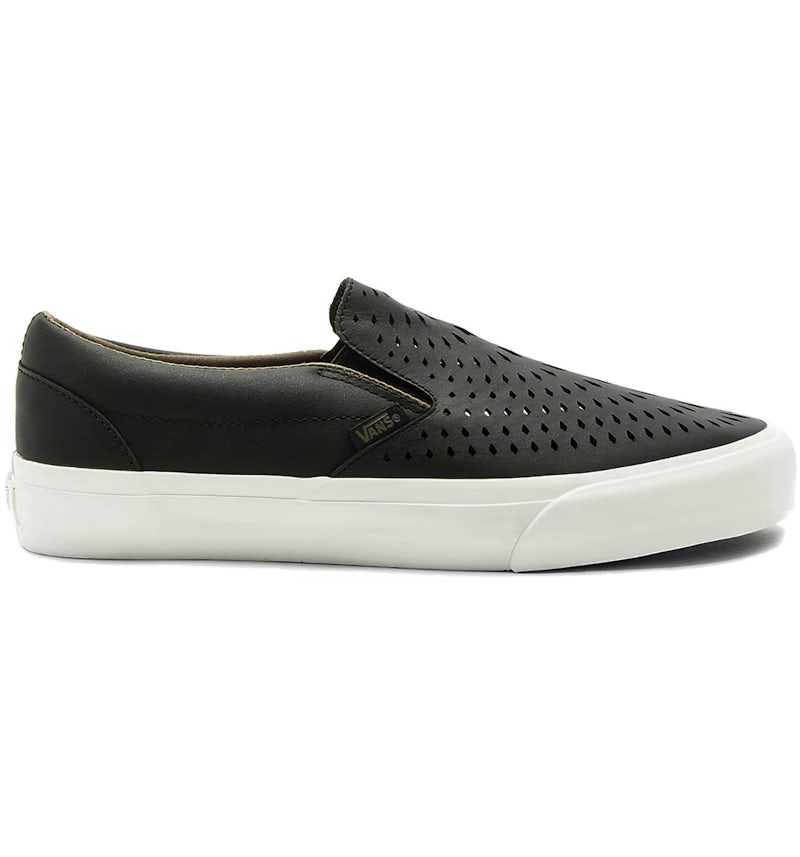 Vans Classic Slip-On DX Black Havana Perforated Leather Men's