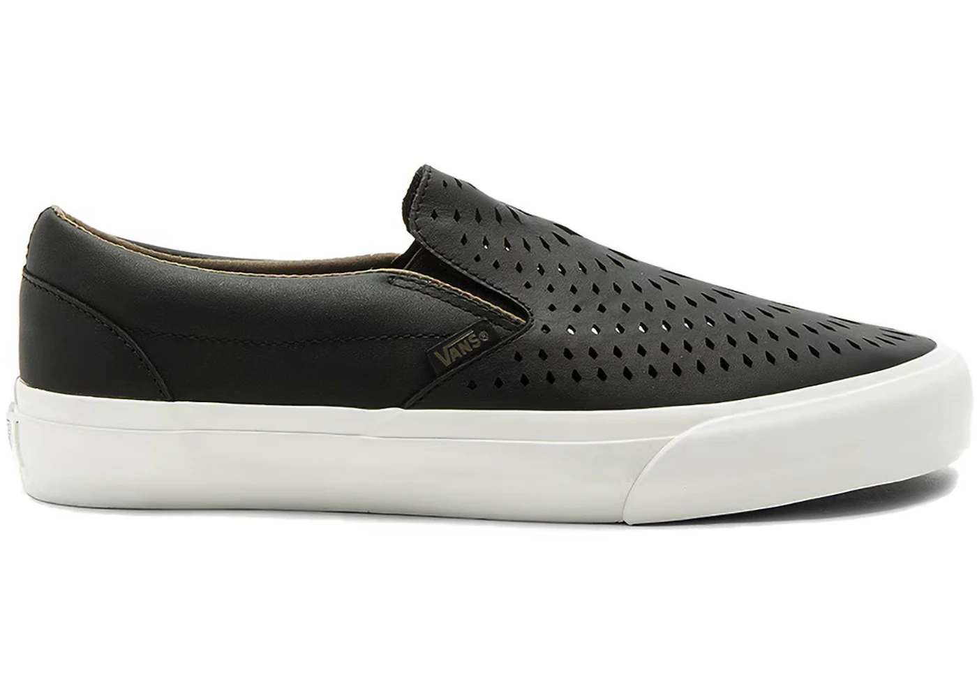 Vans Footwear Vans Slip Ons Womens Black Leather Buy Black Casual