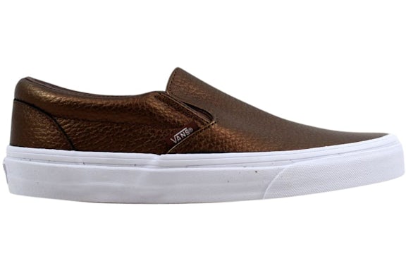 Vans Classic Slip On Metallic Leather Saddle