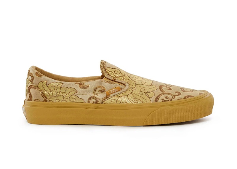 Vans slip deals ons mens gold