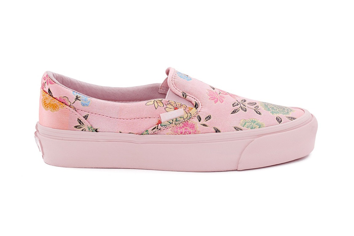 Pre-owned Vans Classic Slip-on Opening Ceremony Qi Pao Light Pink In Light Pink/multi