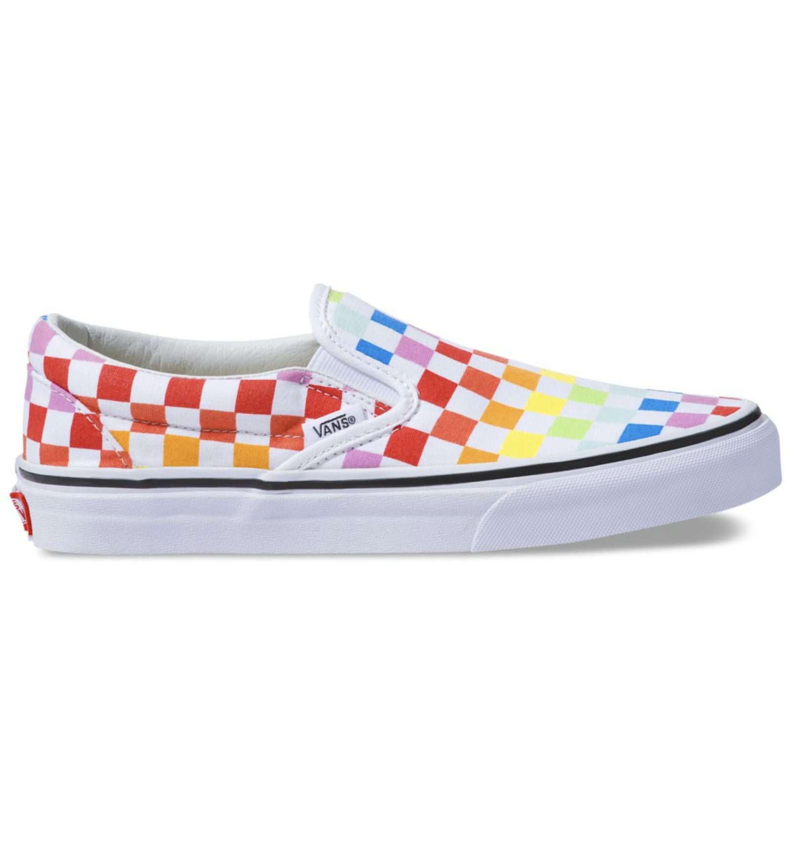 Rainbow black checkered vans Clearance