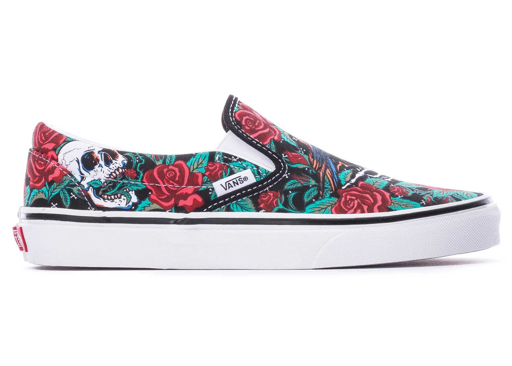 Vans slip on hot sale with roses