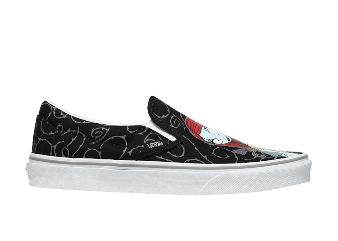 Pre-owned Vans Classic Slip-on The Nightmare Before Christmas Jack And Sally In Black/multi