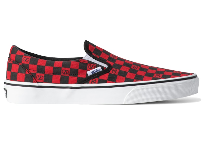 Vans Classic Slip-On Valentino Garavani Checkerboard Red メンズ