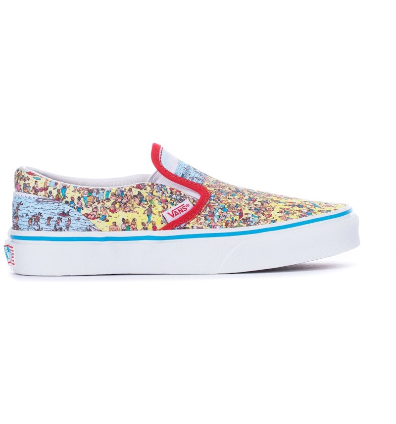 Vans Classic Slip-On Wheres Waldo Beach (Kids) VN0A4BUT3WO GB