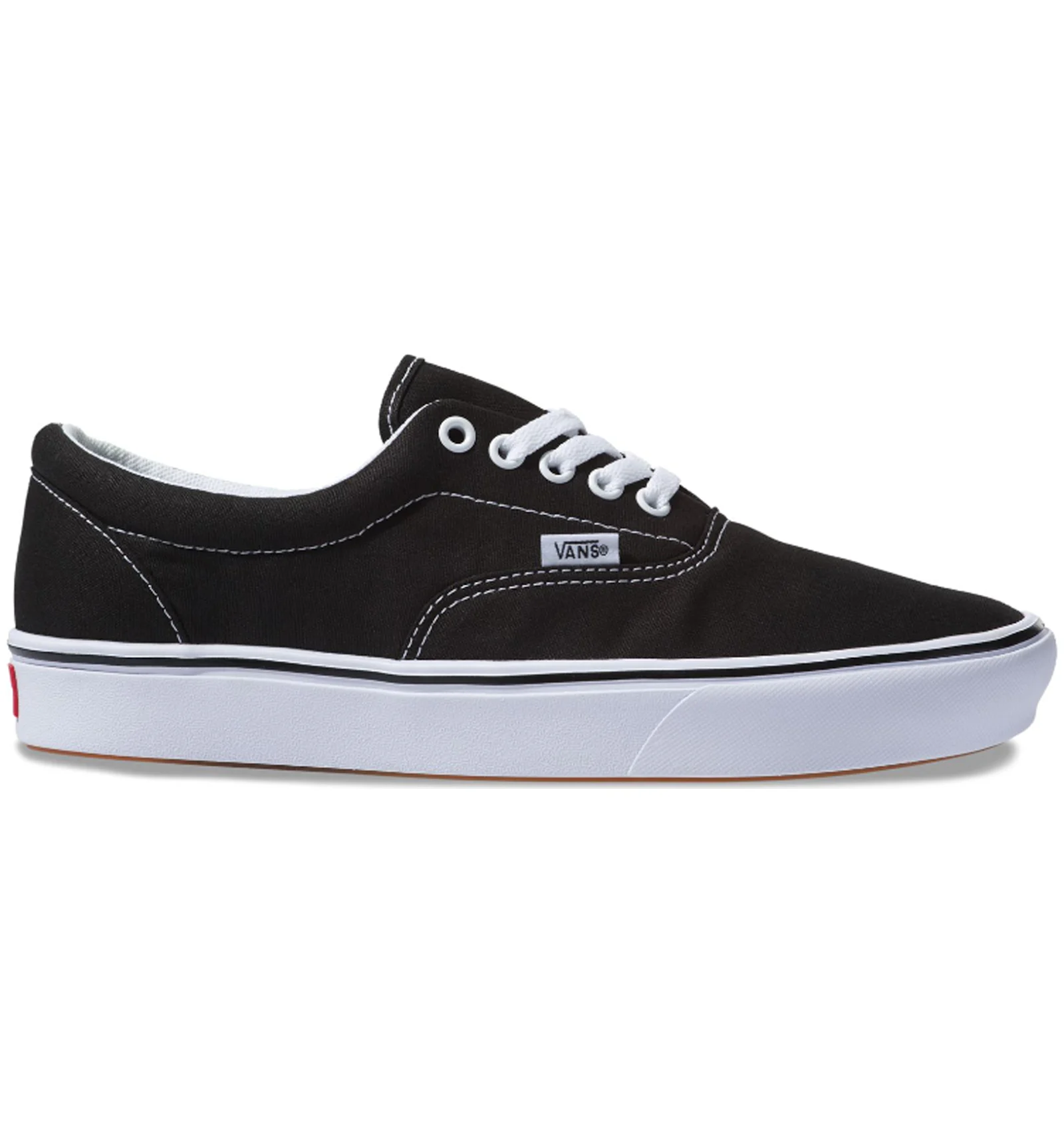 Vans comfycush best sale era black white