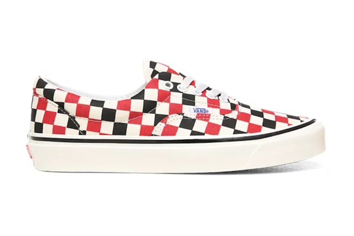Click to view more detailed imagery on our partner's website Pre-owned Vans Era 95 Red Navy Checkerboard In Red/white/navy