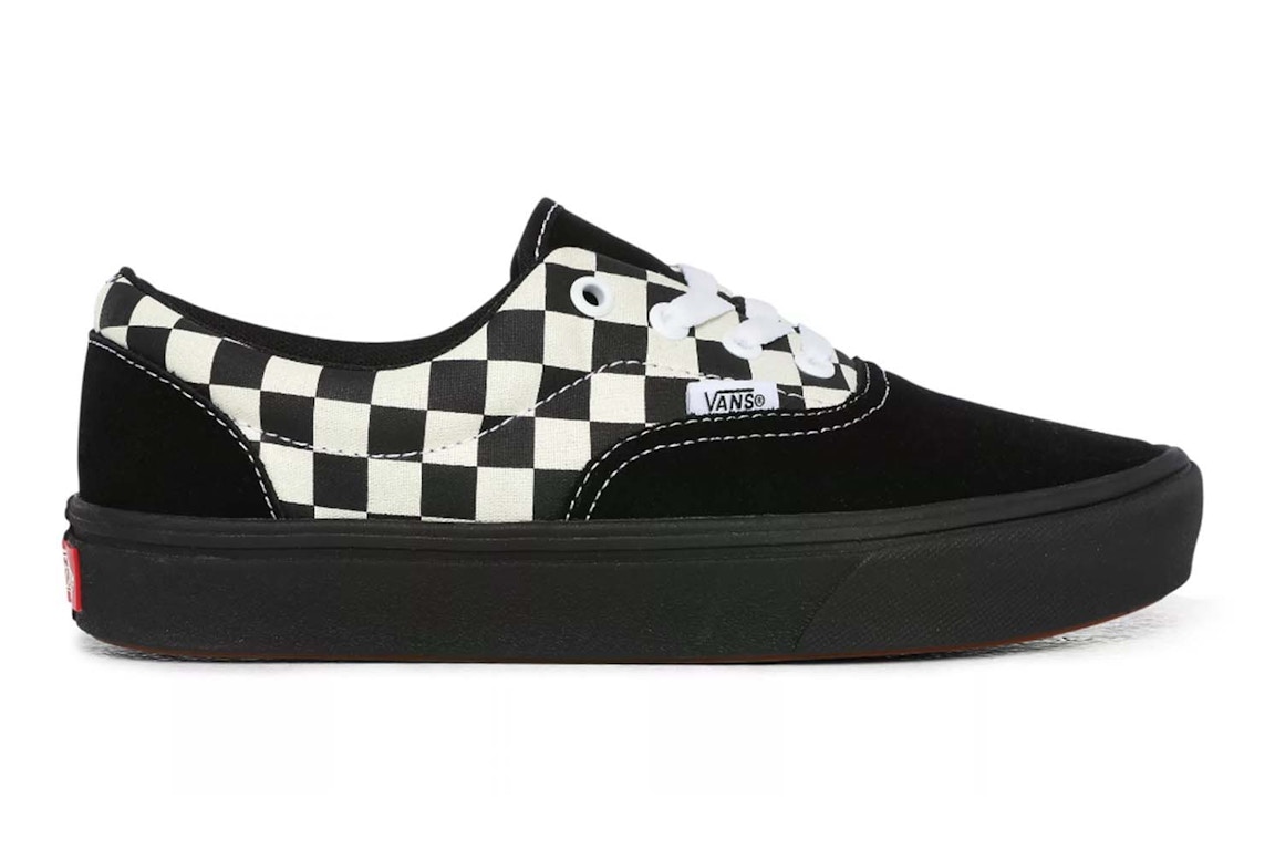 Click to view more detailed imagery on our partner's website Pre-owned Vans Era Comfycush Mixed Media Checkerboard Black White In Antique Black/white