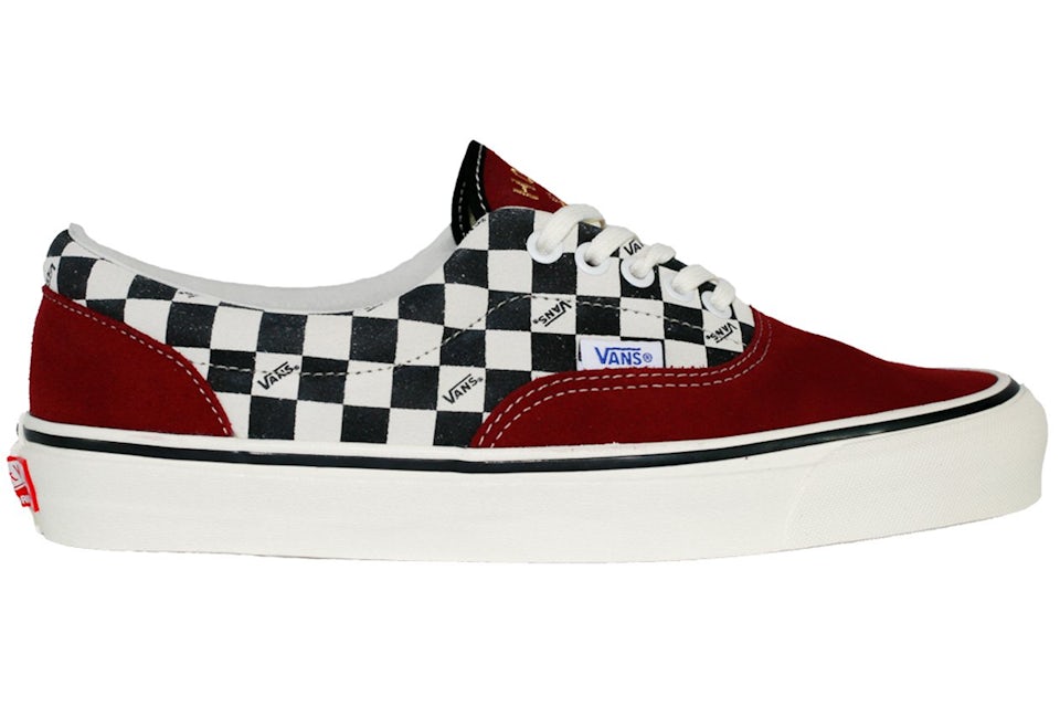 Vans era 2025 checkerboard red
