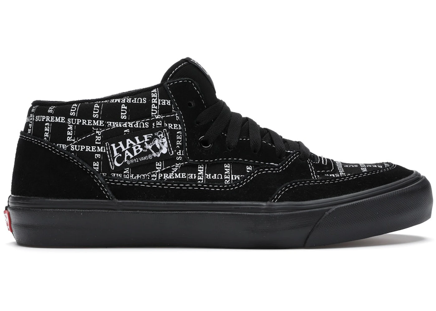 Vans Half Cab Supreme Grid Black Men's - VN0A3QPH2YW - US Vans Half Cab Supreme Grid Black Men's - VN0A3QPH2YW - US