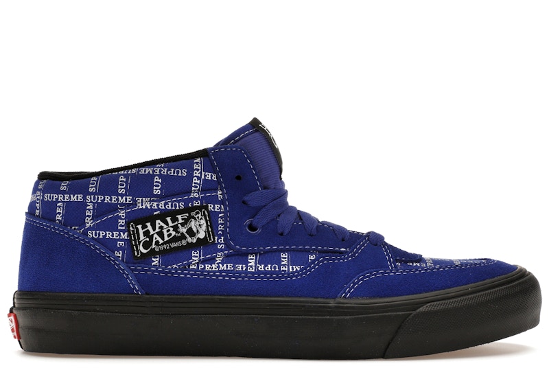 Vans Half Cab Supreme Grid Blue Men s Sneakers US