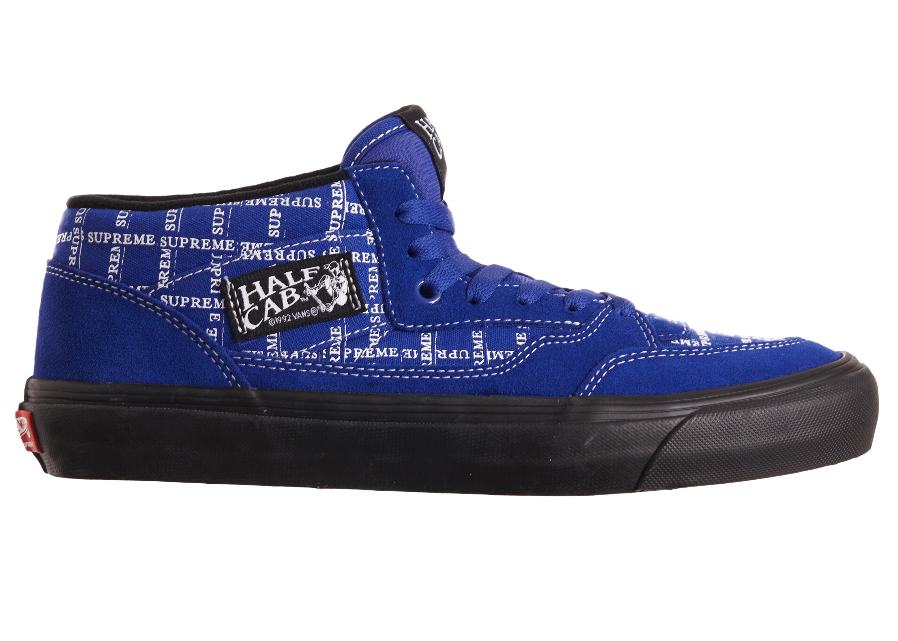 Vans Half Cab Supreme Grid Blue Men's - Sneakers - US