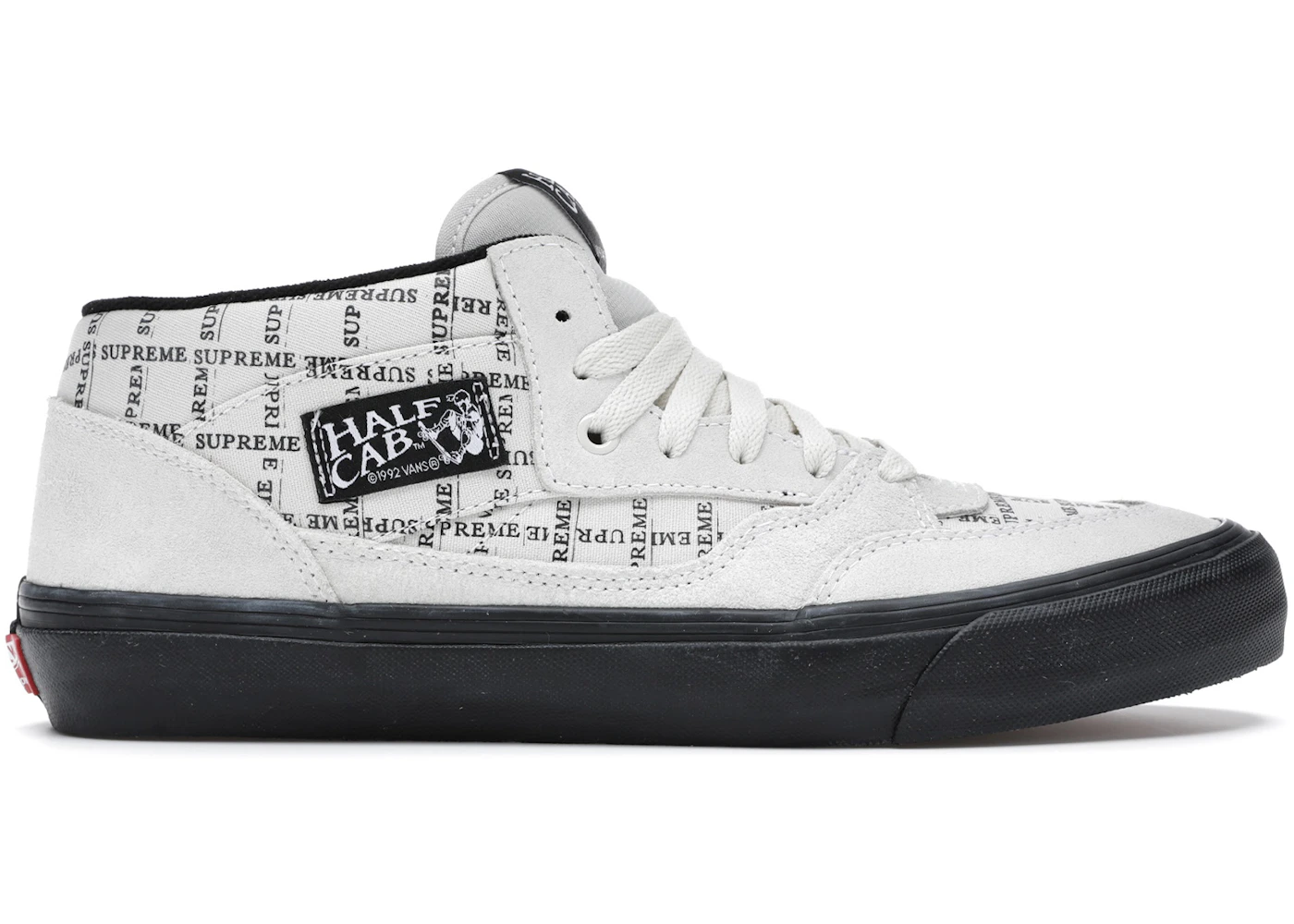 Vans Half Cab Supreme Grid White Men's Sneakers US