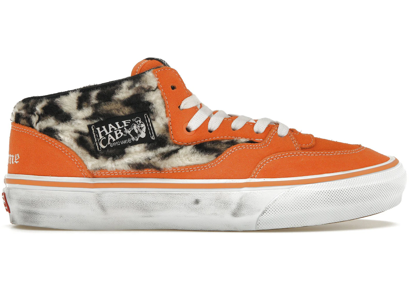 Vans Half Cab Supreme Leopard Orange Men's Sneakers US