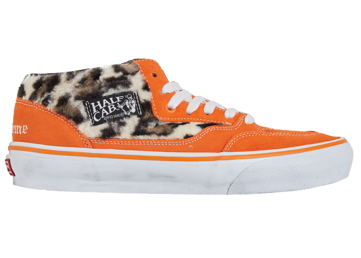 Vans Half Cab Supreme Leopard Orange Men's - Sneakers - US