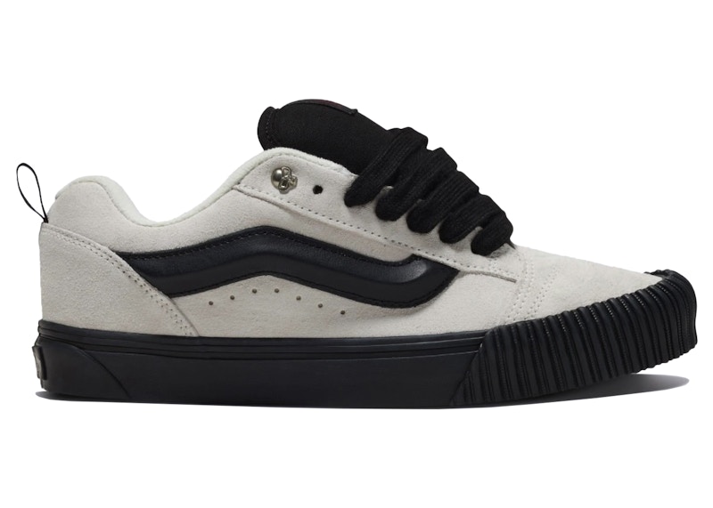 Pre-owned Vans Men's  Knu Skool In The Shadows Sneakers In White/black In Multi