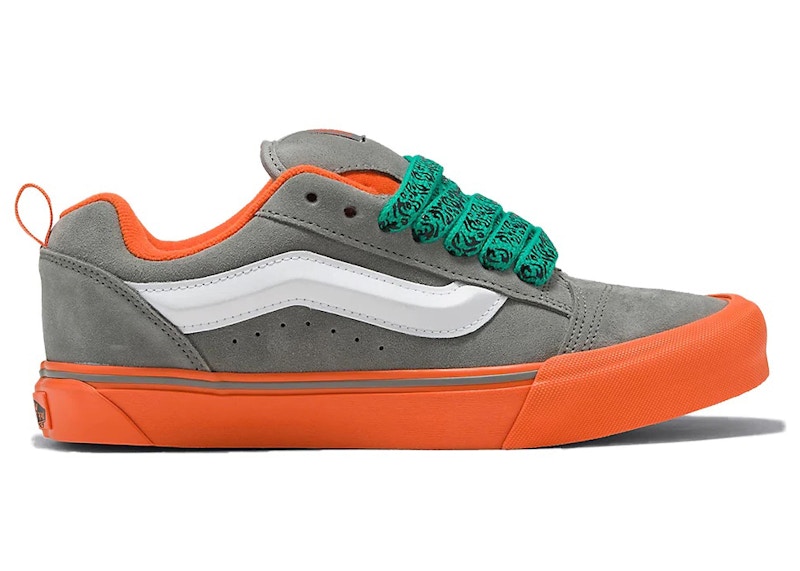 Grey and shop orange vans