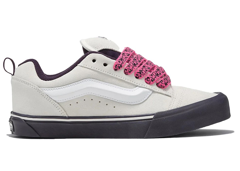 White and cheap purple vans