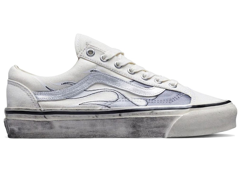 Vans LX Old Skool Archive Flame White Men's - VN000D9RCCZ - US