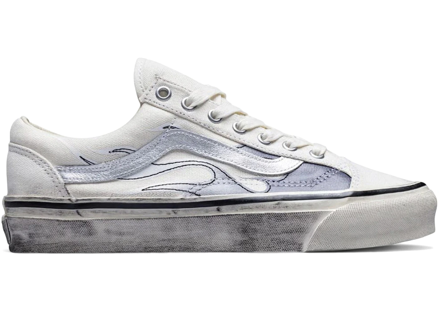 Vans LX Old Skool Archive Flame White Men's - VN000D9RCCZ - US